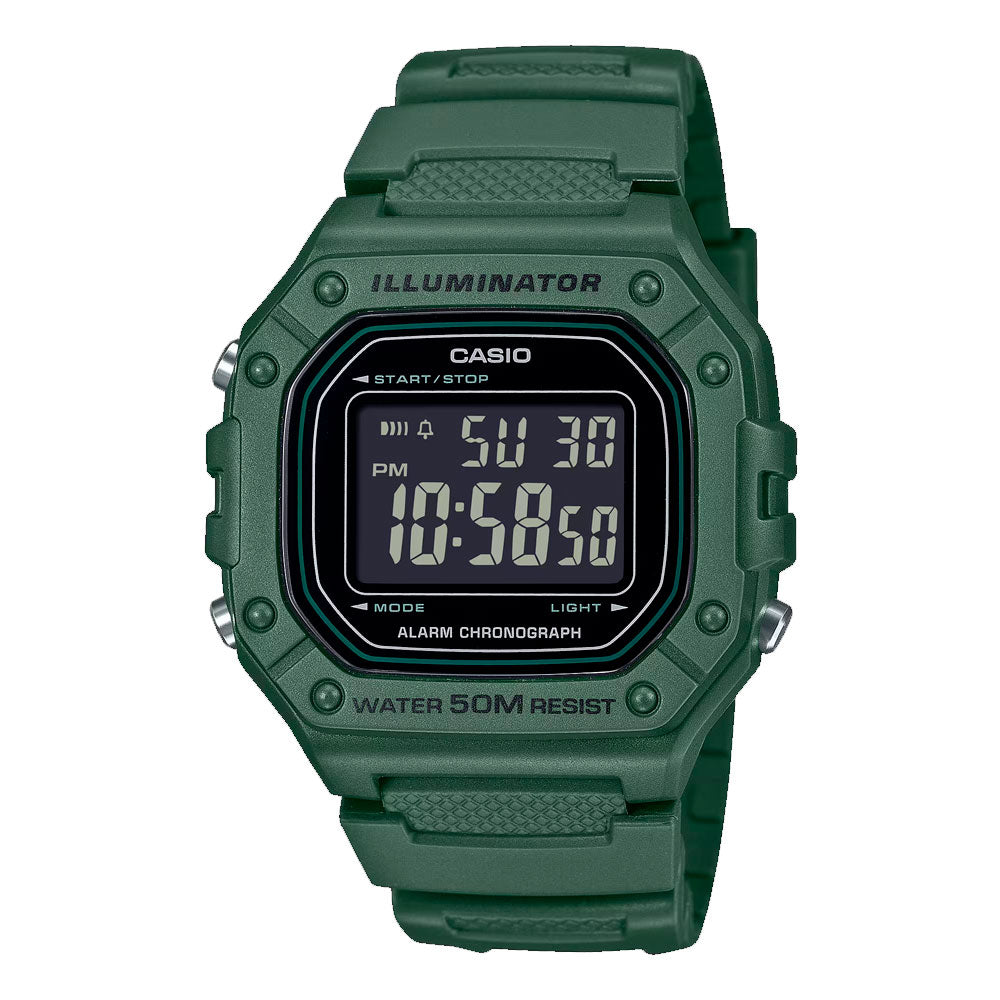 Reloj Casio Vintage W-218H-3BV Pantalla Negativa