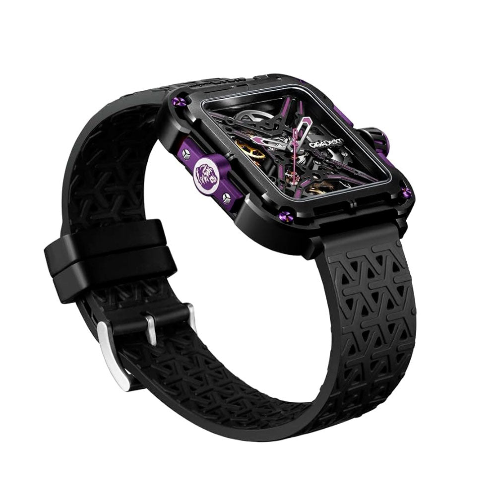 Reloj Ciga Design X Series Gorilla Automático Acero 44mm Negro Morado