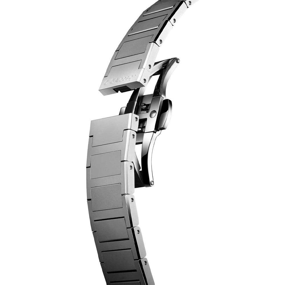Reloj Ciga Design Z Series City Hunter Automático Acero 43mm Plateado