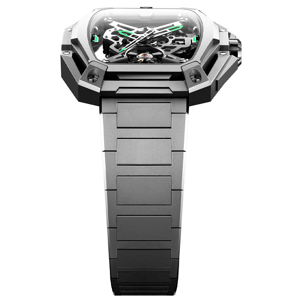 Reloj Ciga Design Z Series City Hunter Automático Acero 43mm Plateado