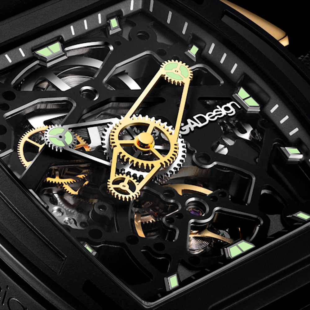 Reloj Ciga Design Z Series Exploration Automático Acero 40.8mm Negro Dorado