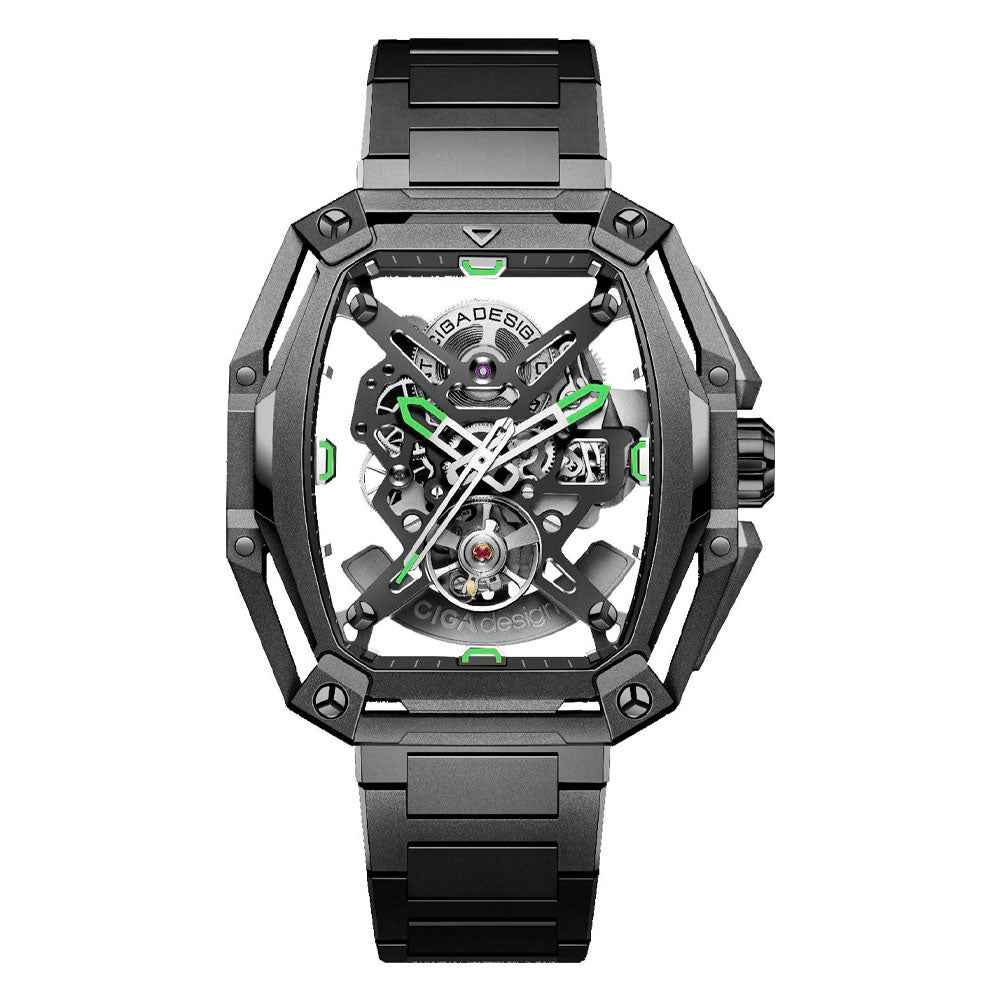 Reloj Ciga Design Z Series Hunter Automático Acero 43mm Gris