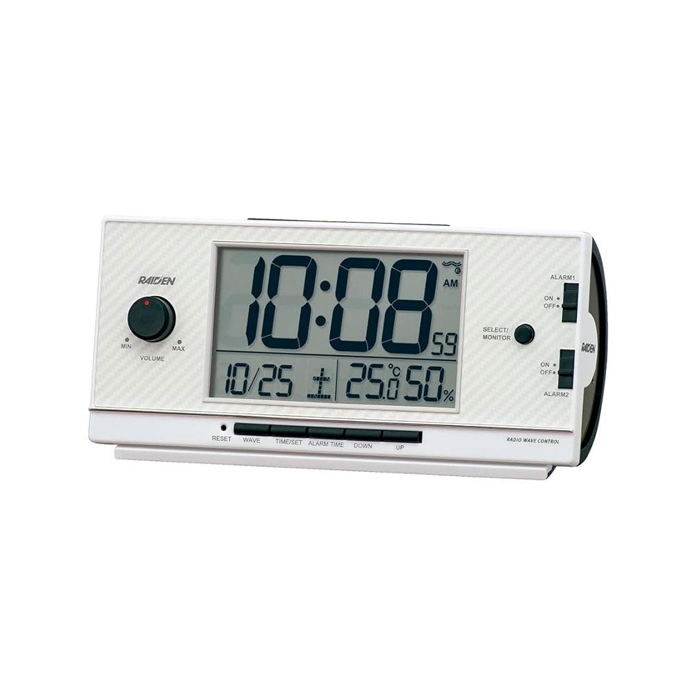 Reloj Despertador Seiko Clocks Raiden NR539W Extra Fuerte