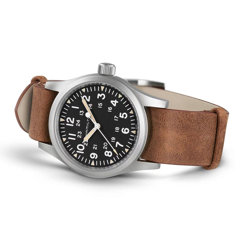 Reloj Hamilton H69439531 Khaki Field Automático 38mm Cuero – Dando La Hora