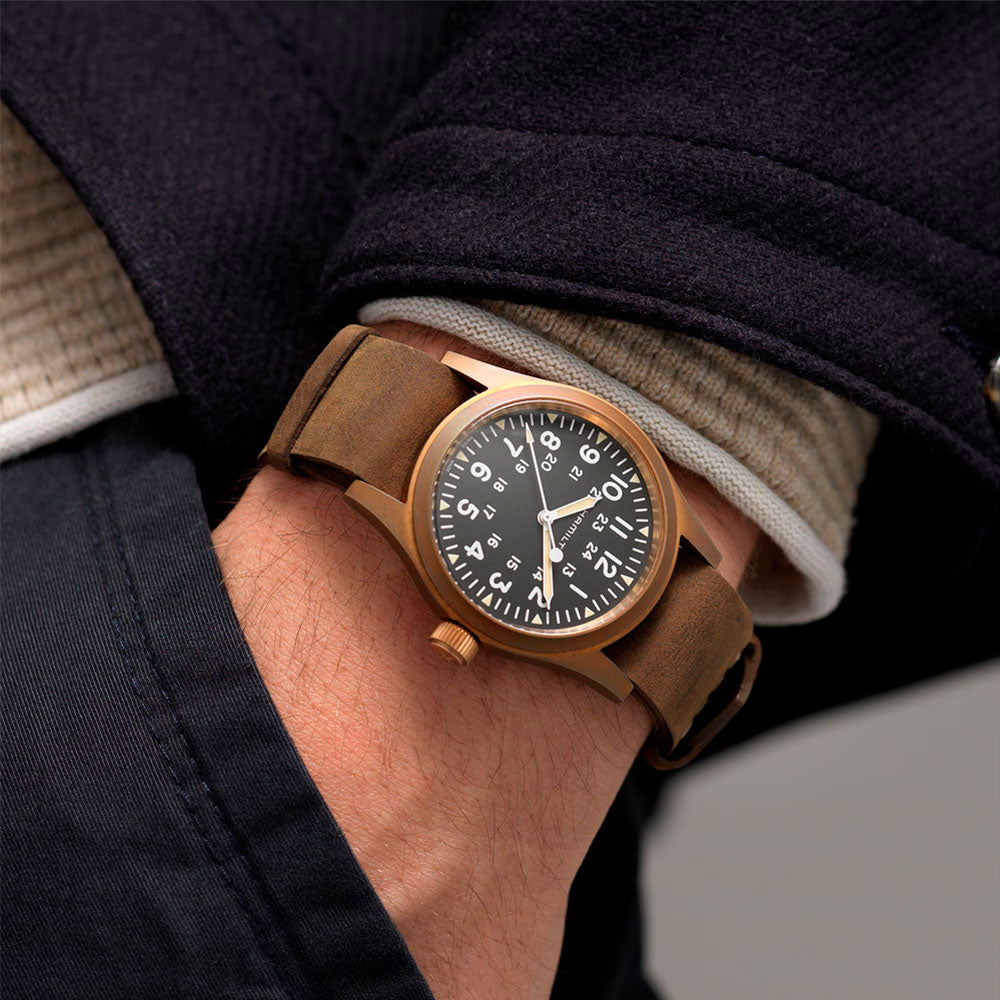 Reloj Hamilton H69439901 Bronze Khaki Field A Cuerda 38mm