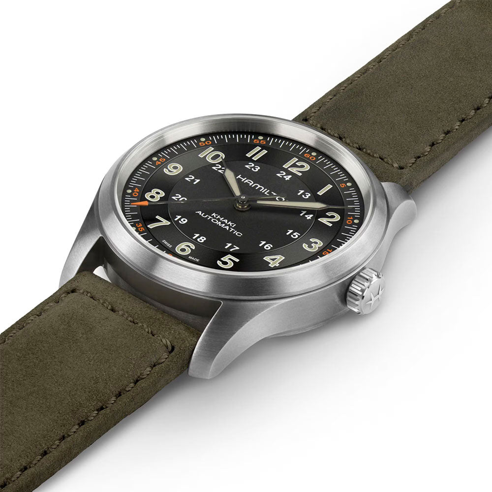 Reloj Hamilton H69439901 Titanium Khaki Field A Cuerda 38mm
