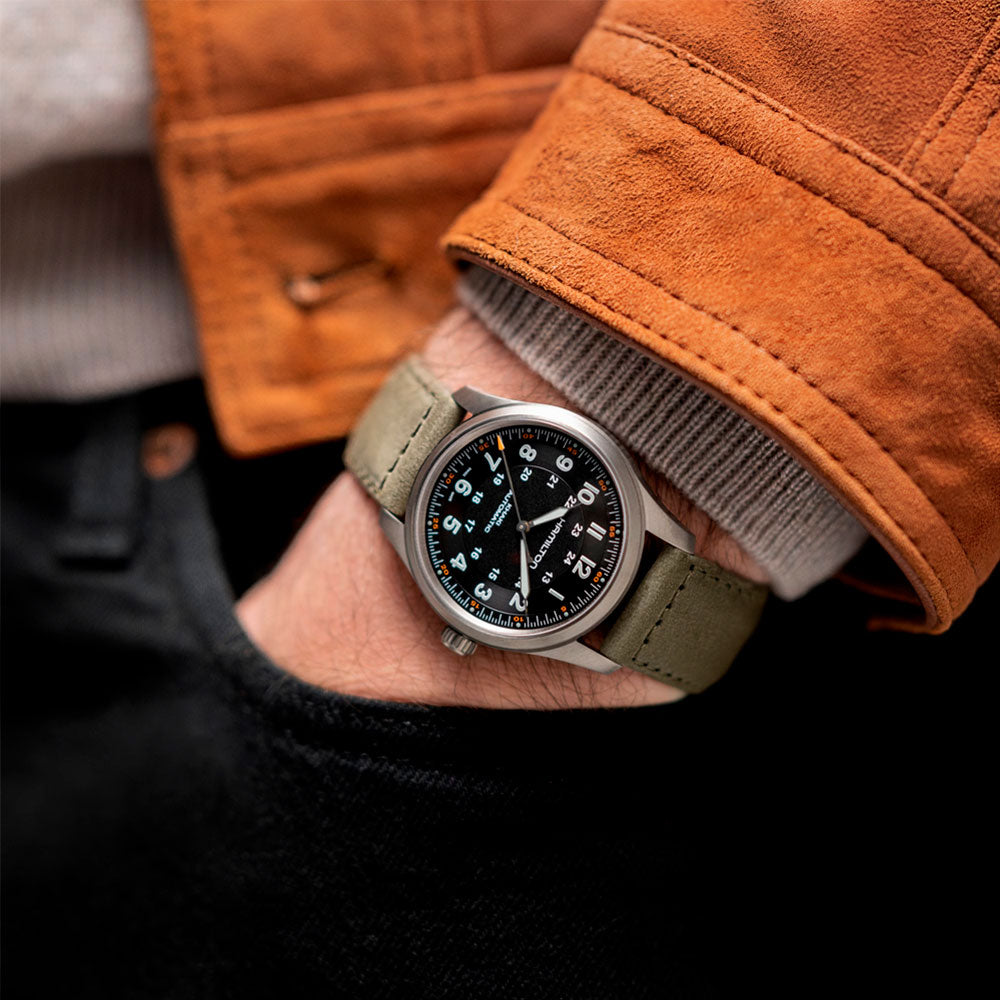 Reloj Hamilton H69439901 Titanium Khaki Field A Cuerda 38mm
