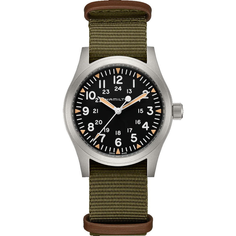 Reloj Hamilton H69529933 Khaki Field A Cuerda 42mm Nato