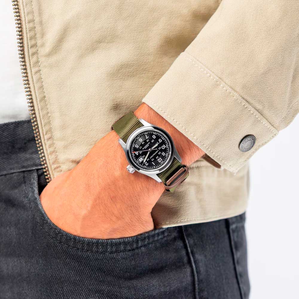 Reloj Hamilton H70475930 Khaki Field Call of Duty Automático 38mm