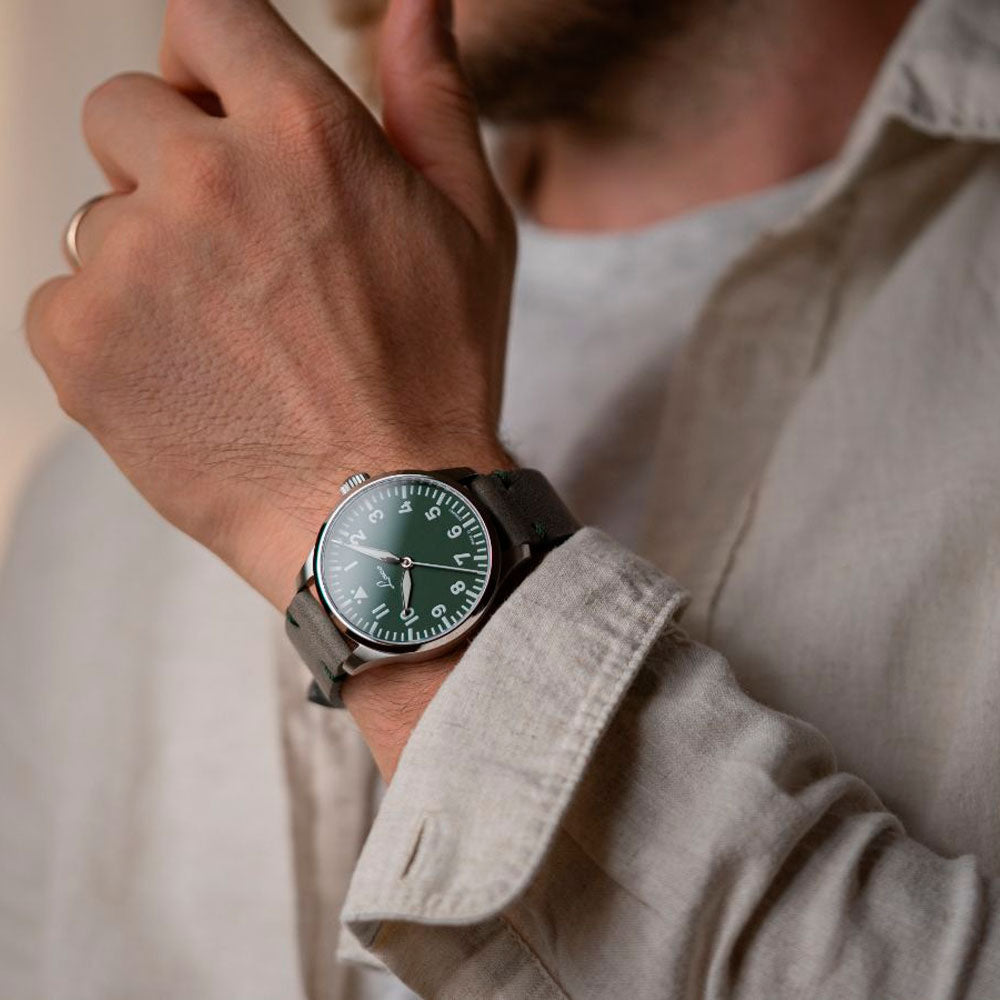 Reloj Laco 862189 Augsburg Grün 39mm Automático