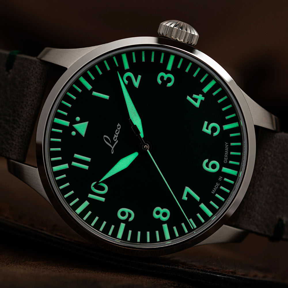 Reloj Laco 862189 Augsburg Grün 39mm Automático