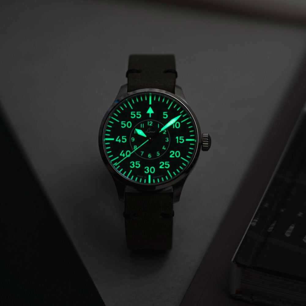 Reloj Laco 862190 Aachen Grün 39mm Automático