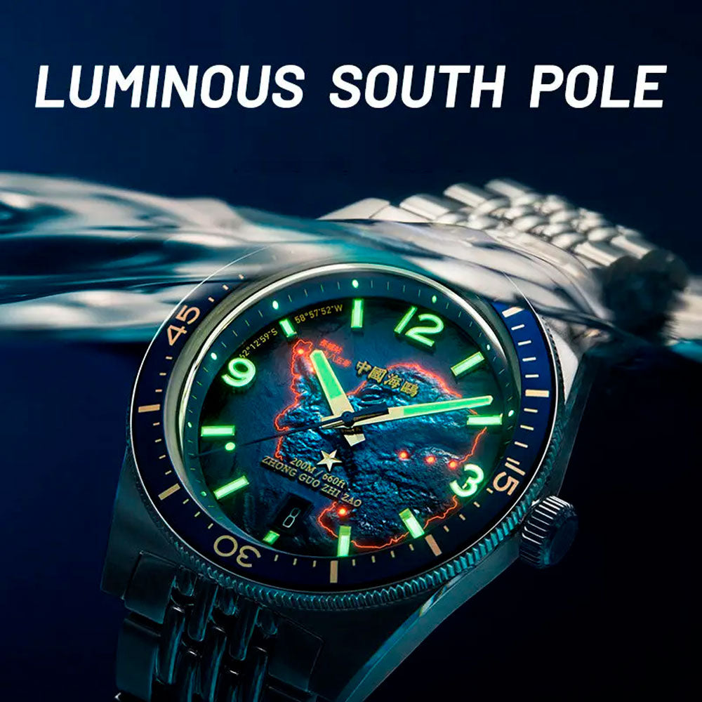 Reloj Sea-Gull Antártica 1984 816.37.1064A Automático Divers Azul 40mm