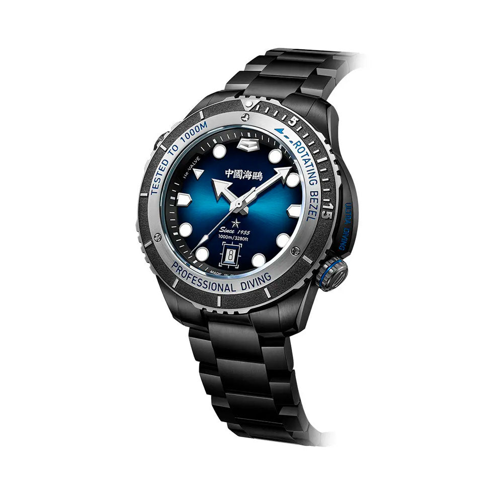 Reloj Sea-Gull Deep Sea 816.37.1217H Automático Divers 1000mt Negro 45mm