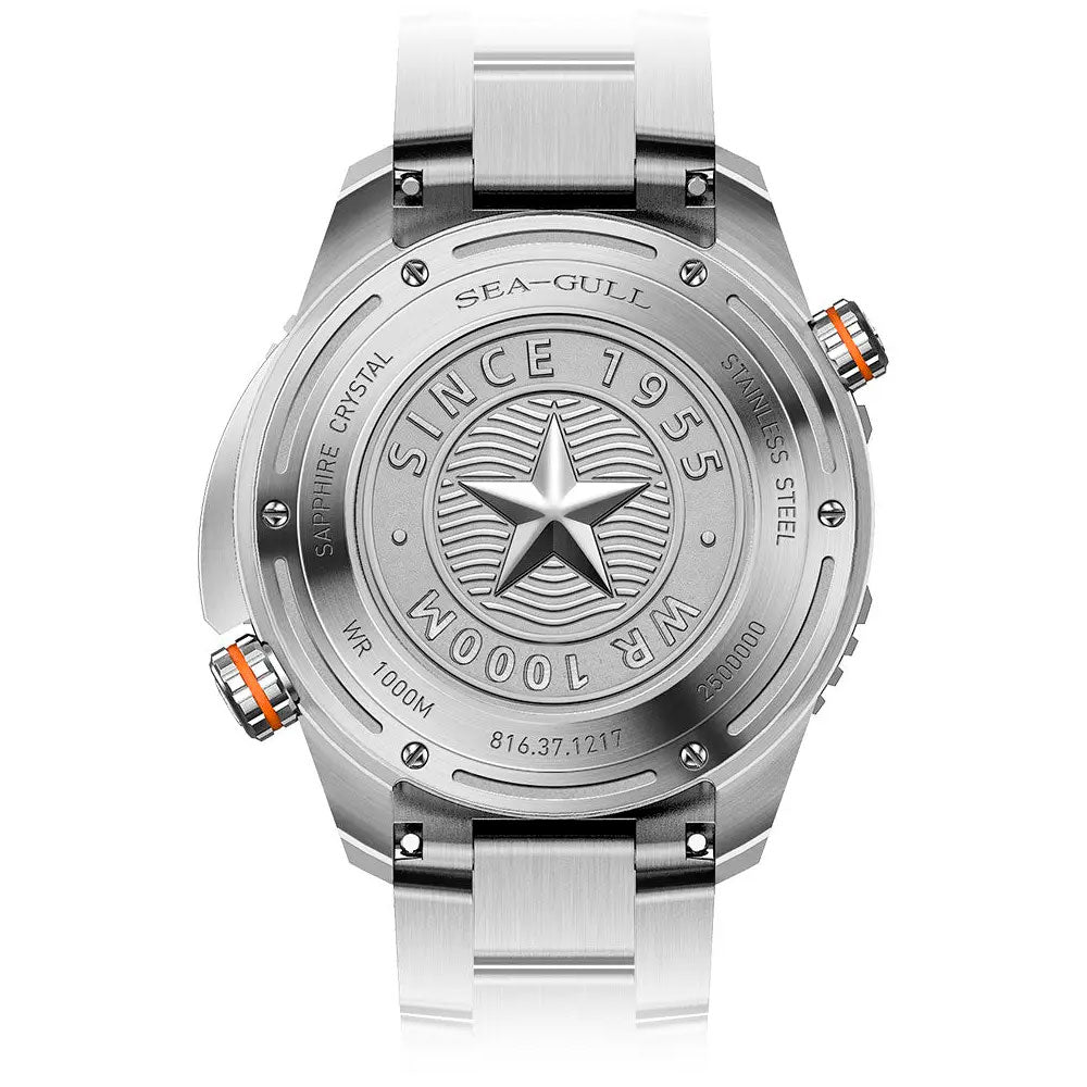 Reloj Sea-Gull Deep Sea 816.37.1217 Automático Divers 1000mt Azul 45mm