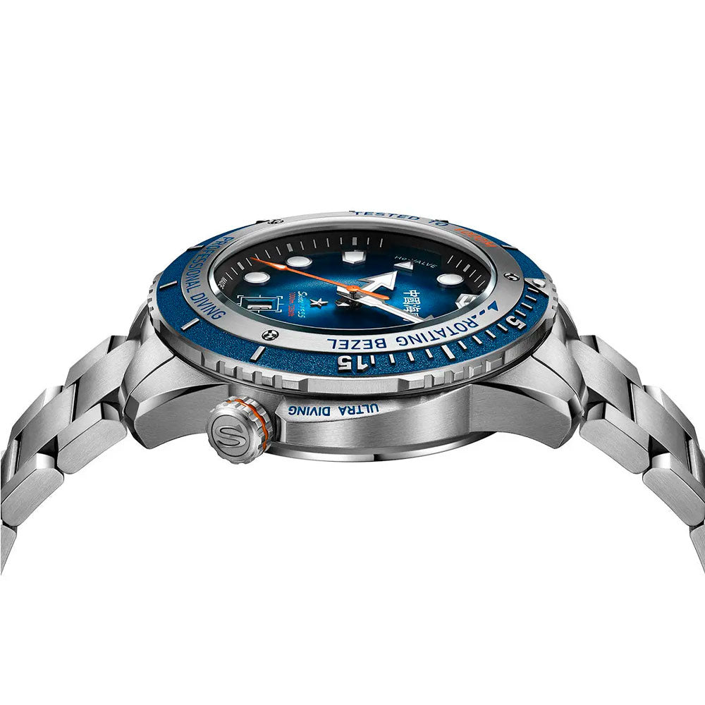 Reloj Sea-Gull Deep Sea 816.37.1217 Automático Divers 1000mt Azul 45mm