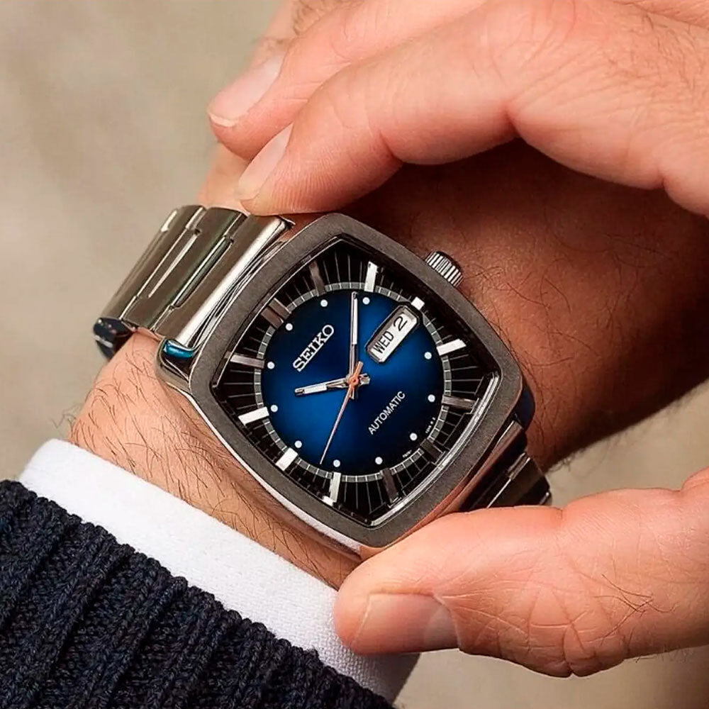 Reloj Seiko Automático SNKP23 Recraft Azul 39,6mm