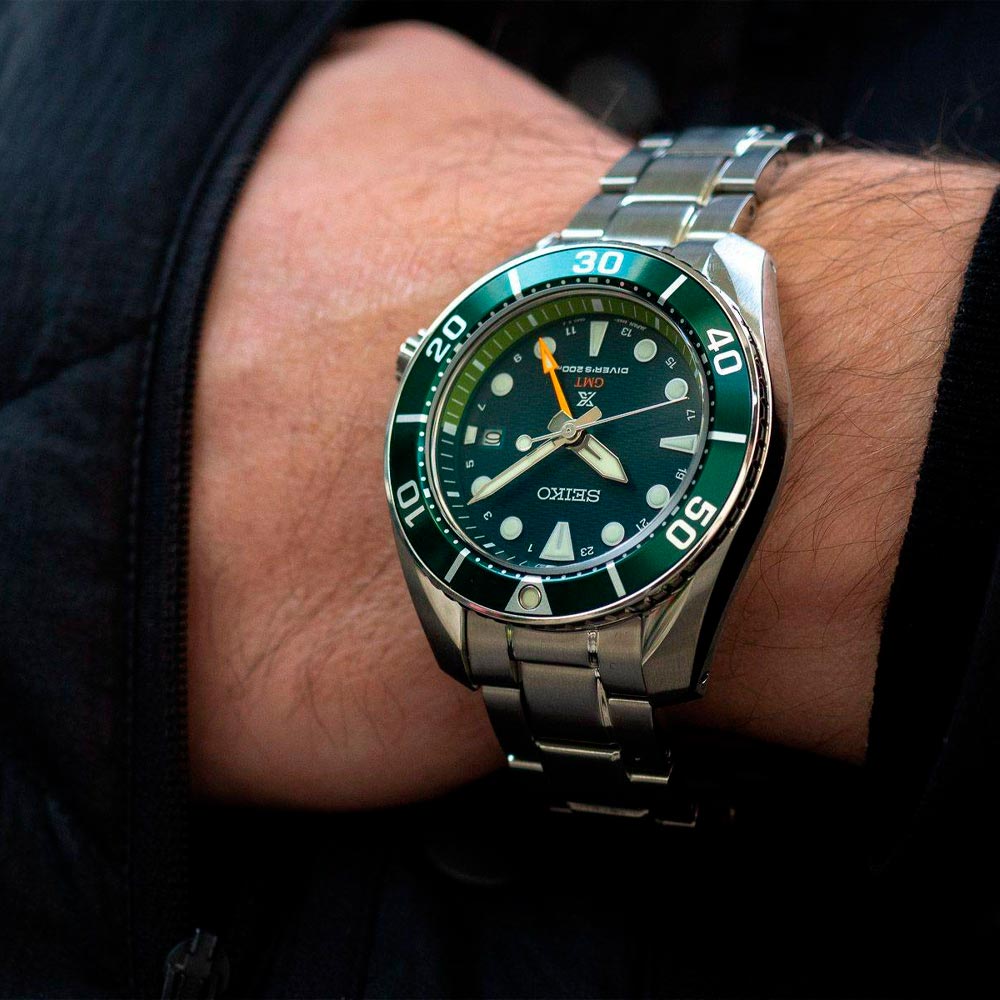 Reloj Seiko Prospex SFK003 Solar Sumo GMT Sapphire Made in Japan 45MM