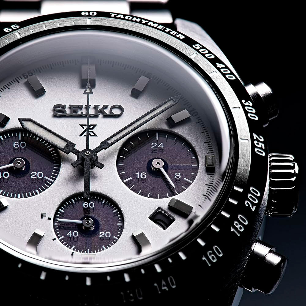Reloj Seiko SBDL085 Speedtimer Chrono Solar Panda 42,2mm Made in