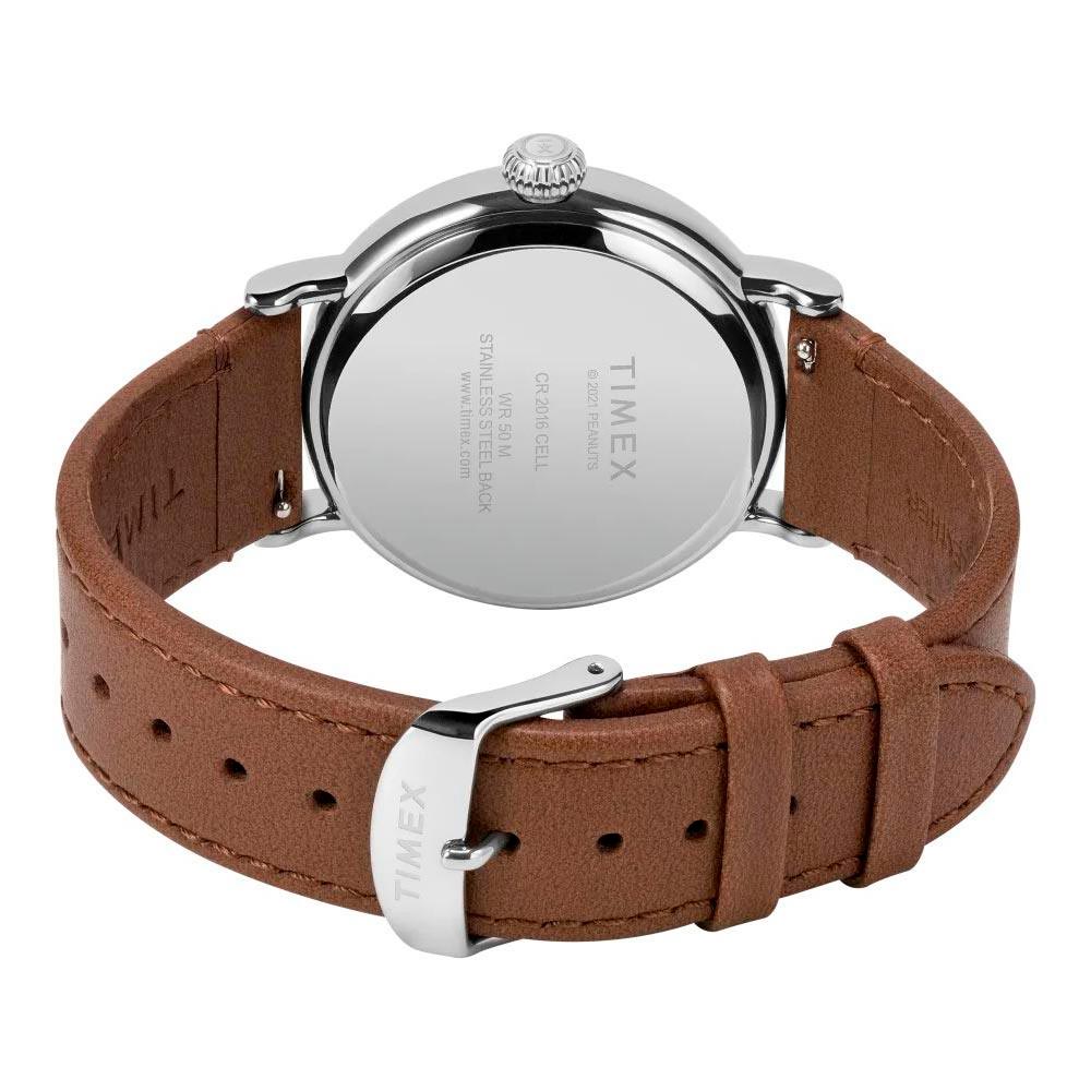 Reloj Timex Standard TW2V32800 Peanuts Love the Land Indiglo Cuero - Dando la Hora