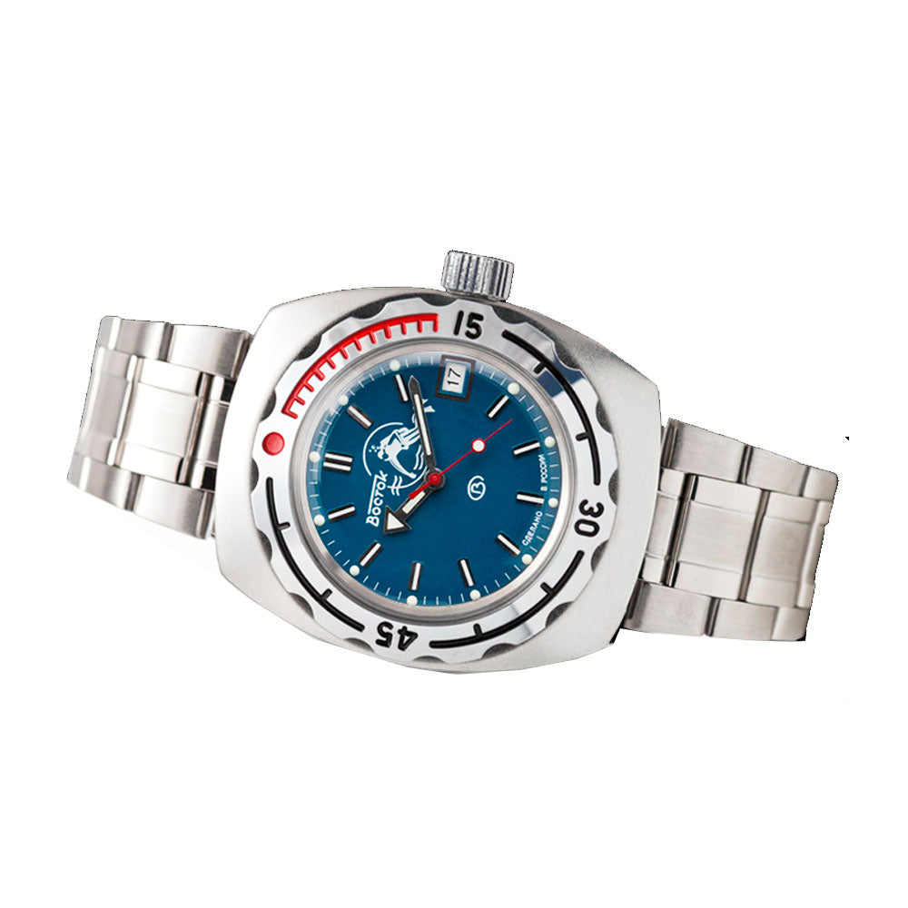 Reloj Vostok Amphibia 090059 Automático Buceo Made in Russia 41,7mm
