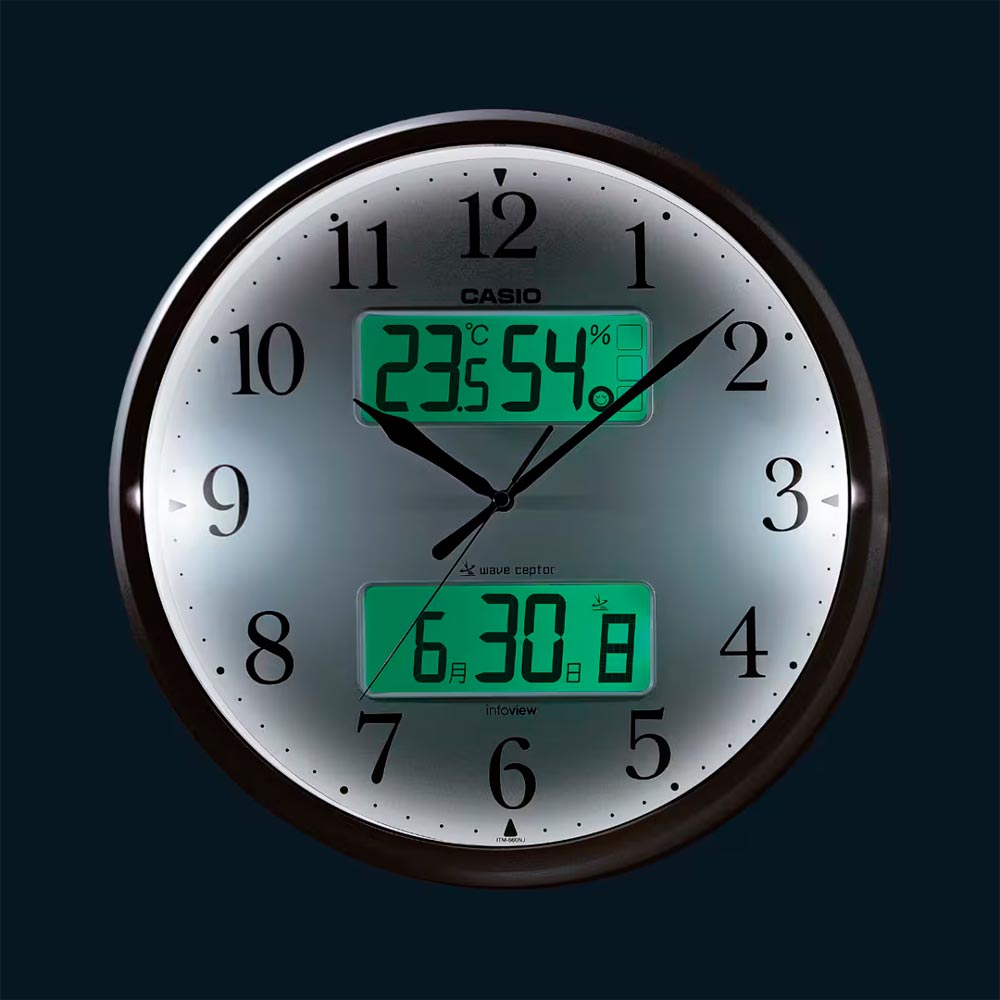 Reloj de Pared Casio ITM-660NJ-8JF Medidores Múltiples JDM
