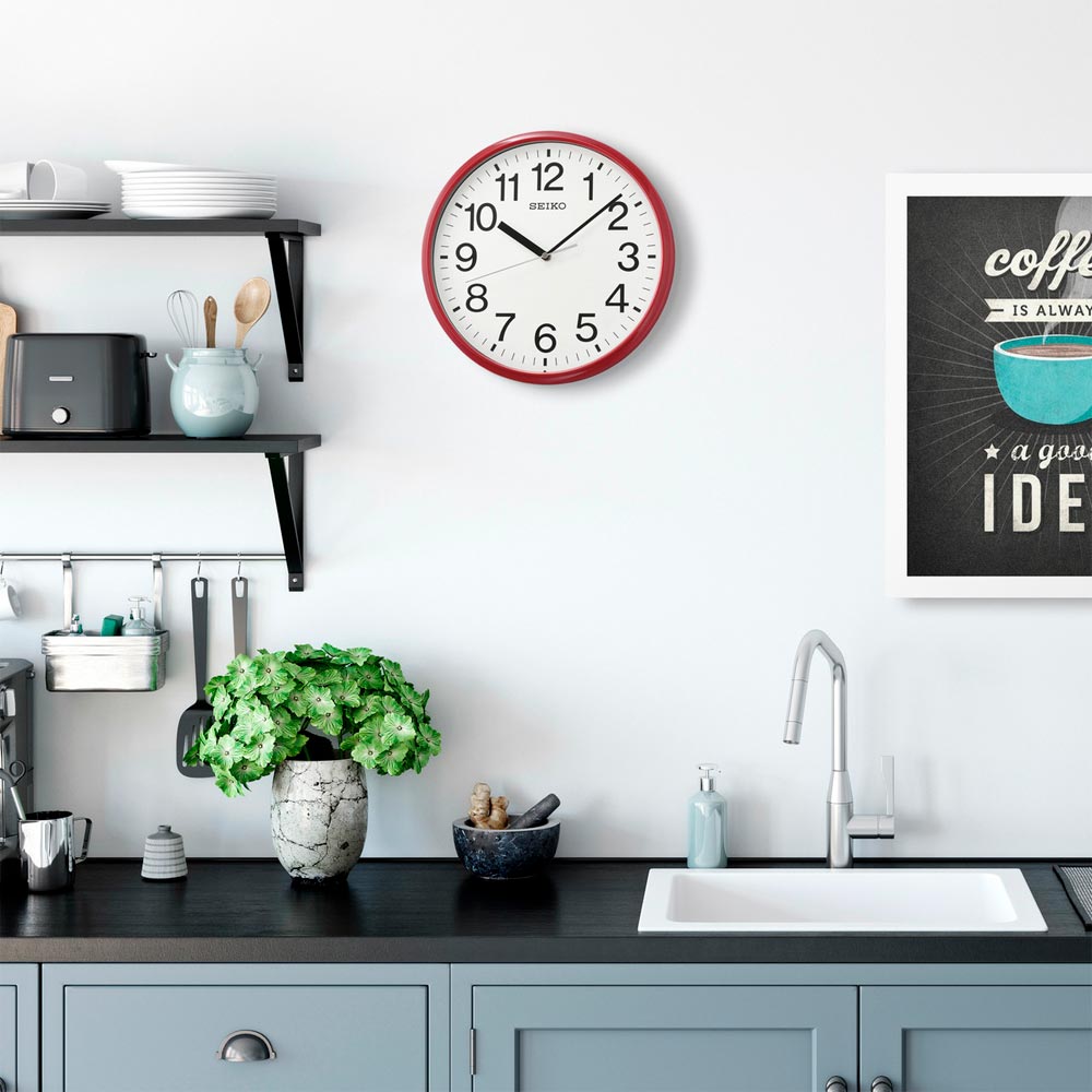 Reloj de Pared Seiko Clocks QXA756RLH Oficina 12"
