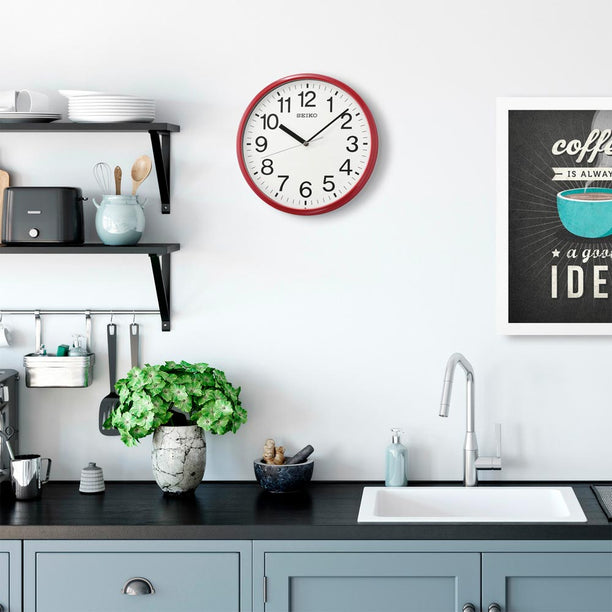 Reloj de Pared Seiko Clocks QXA756RLH Oficina 12