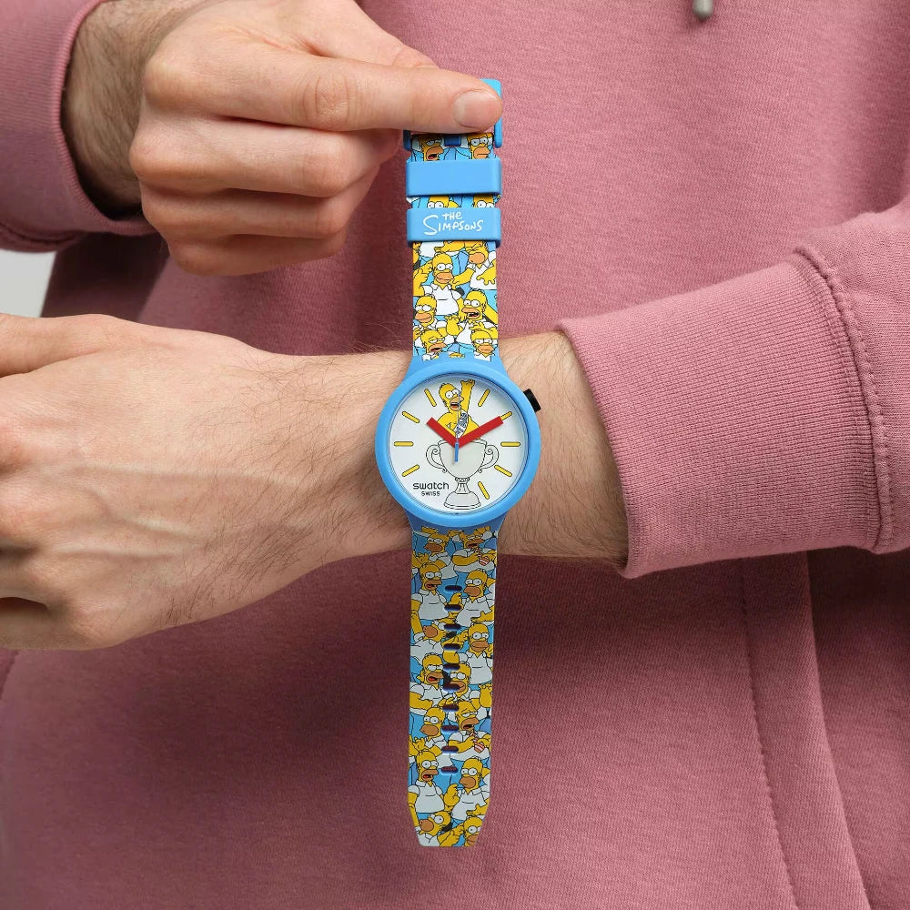 Reloj Swatch x The Simpsons SB05Z100 Homero 47mm