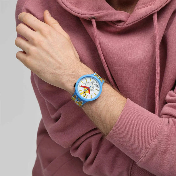 Reloj Swatch x The Simpsons SB05Z100 Homero 47mm