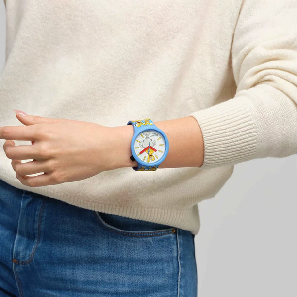 Reloj Swatch x The Simpsons SB05Z100 Homero 47mm