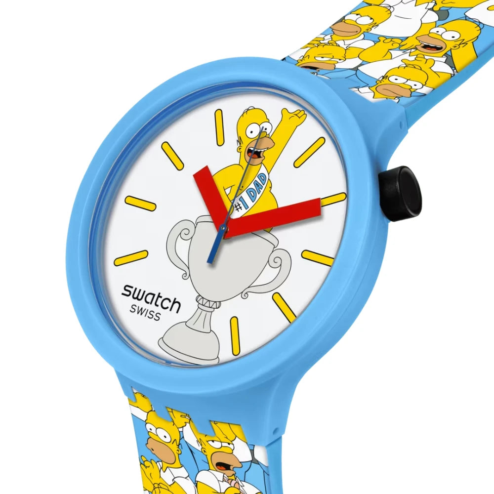 Reloj Swatch x The Simpsons SB05Z100 Homero 47mm