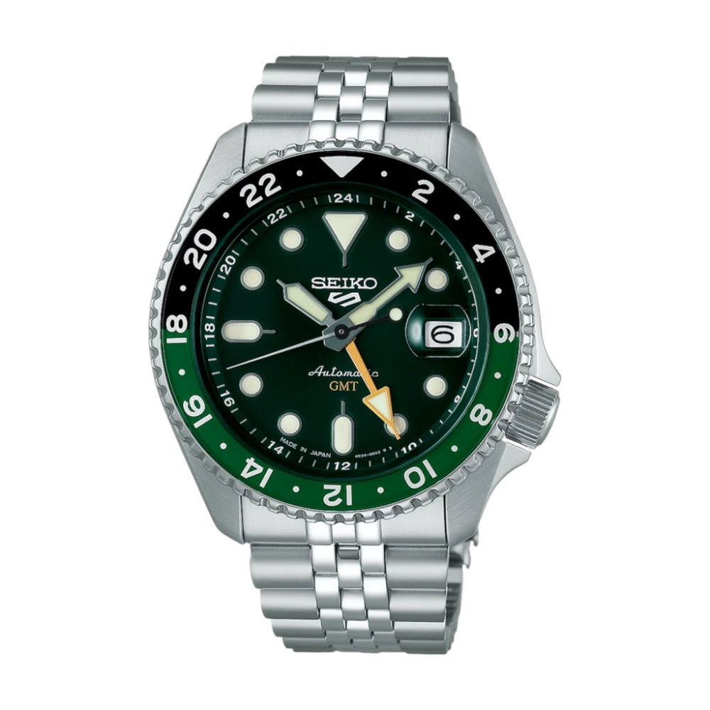 Reloj Seiko 5 GMT Automático SSK035 Metálico Made in Japan 42,5mm