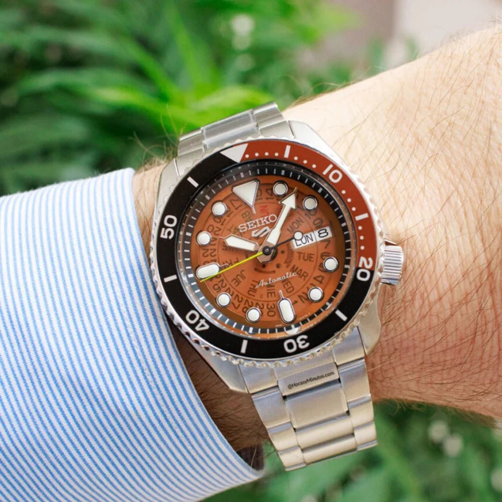 Reloj Seiko 5 Análogo Automático SRPJ47 Skeleton 42mm Made In Japan