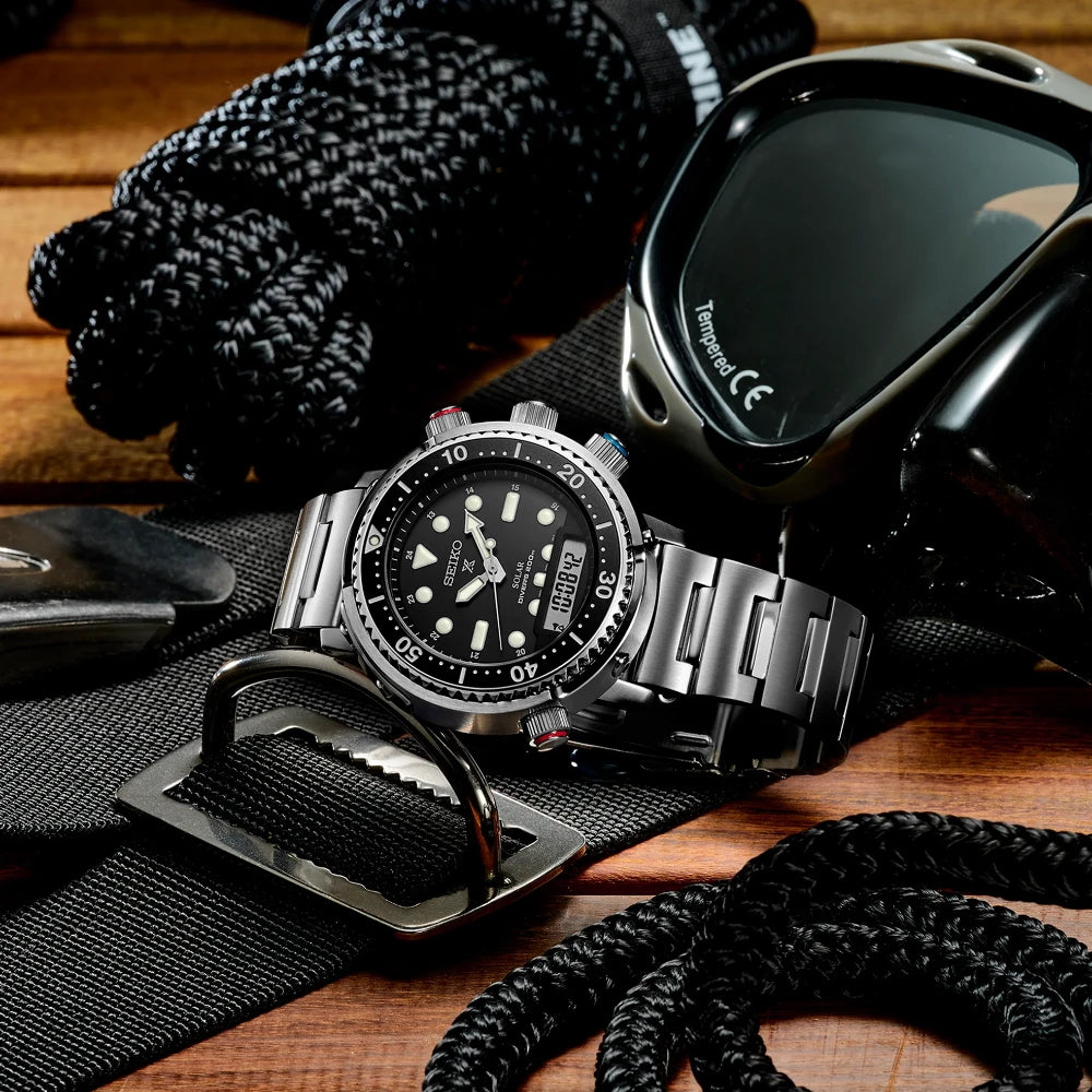 Reloj Seiko Prospex Solar SNJ033 Arnie Calibre H855 Ana-Digi