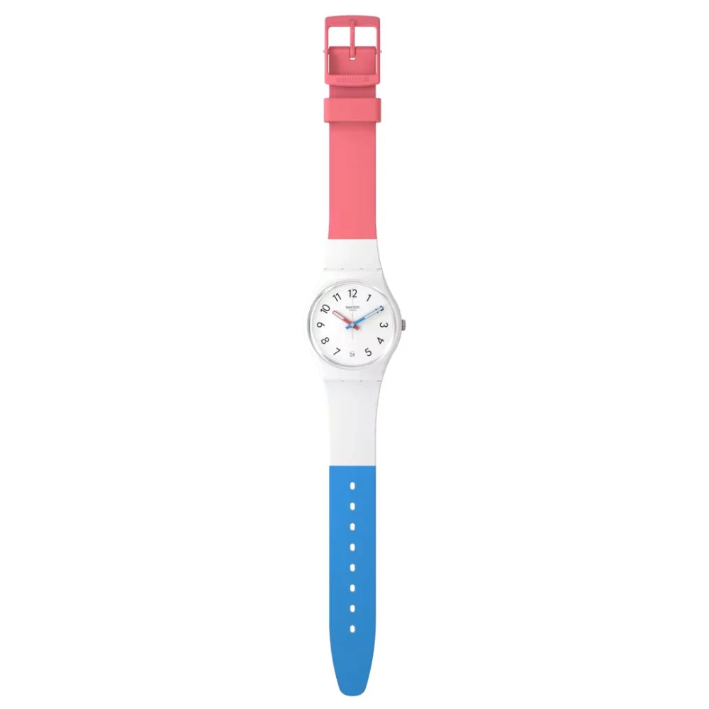 Reloj Swatch Gent In The Block SO28W400 Blanco Cuarzo 34mm