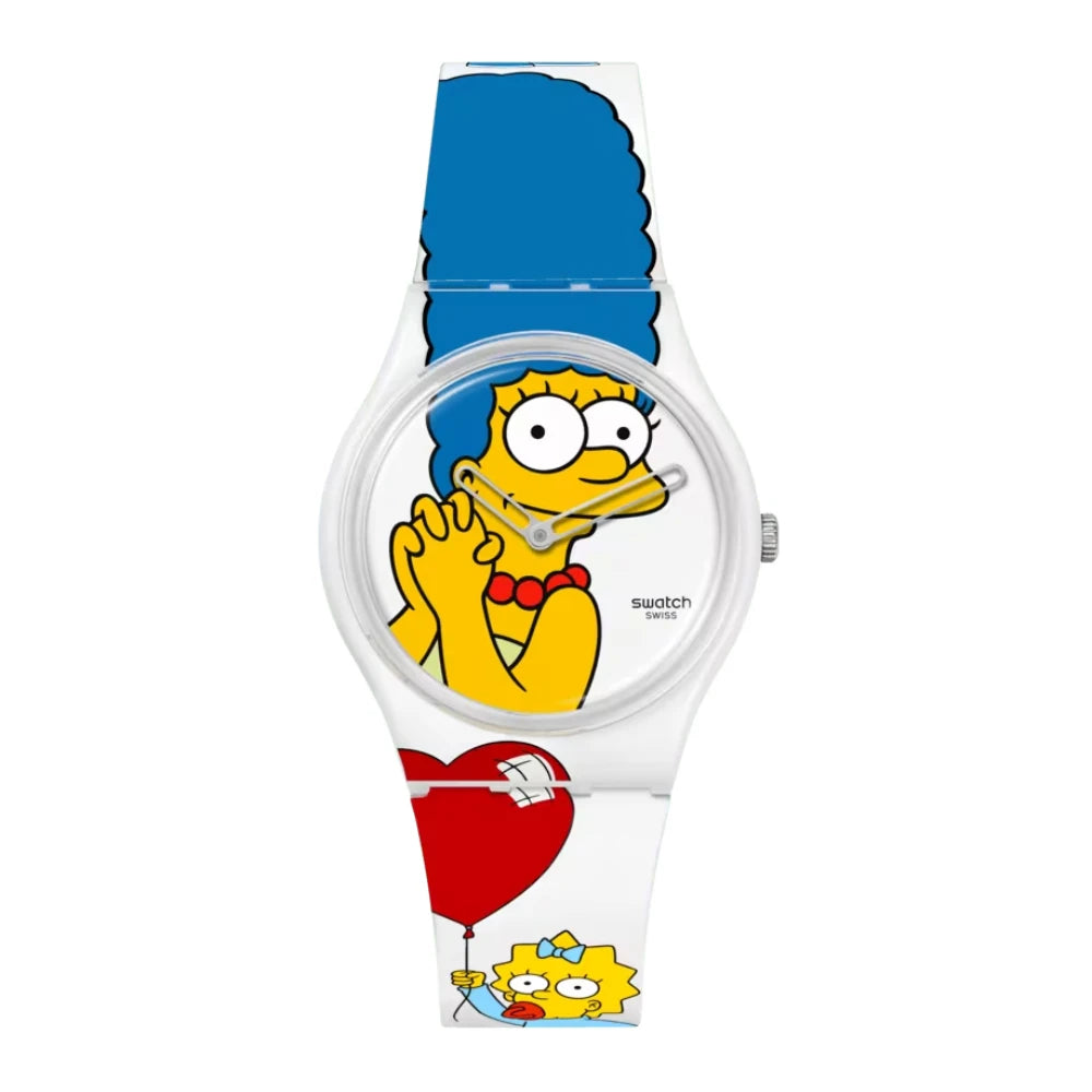 Reloj Swatch Best. Mom. Ever.  SO28Z116 Simpsons Marge 34mm