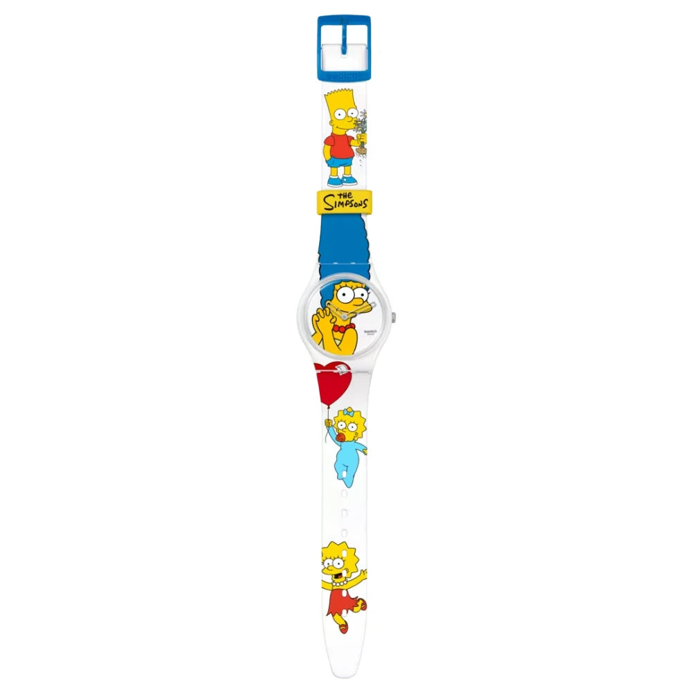 Reloj Swatch Best. Mom. Ever.  SO28Z116 Simpsons Marge 34mm