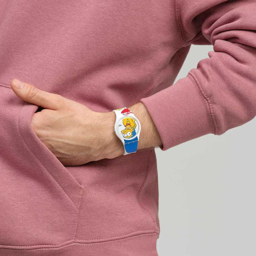 Reloj Swatch Best. Mom. Ever.  SO28Z116 Simpsons Marge 34mm