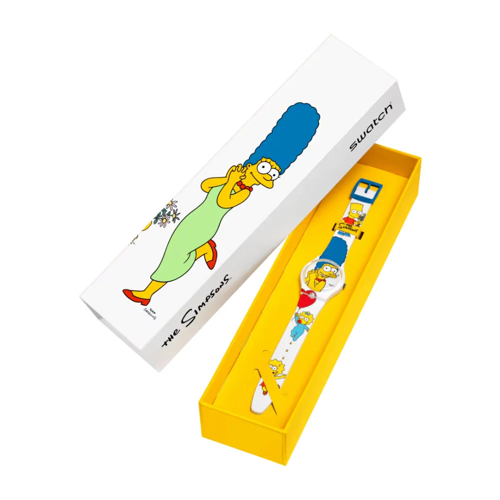 Reloj Swatch Best. Mom. Ever.  SO28Z116 Simpsons Marge 34mm