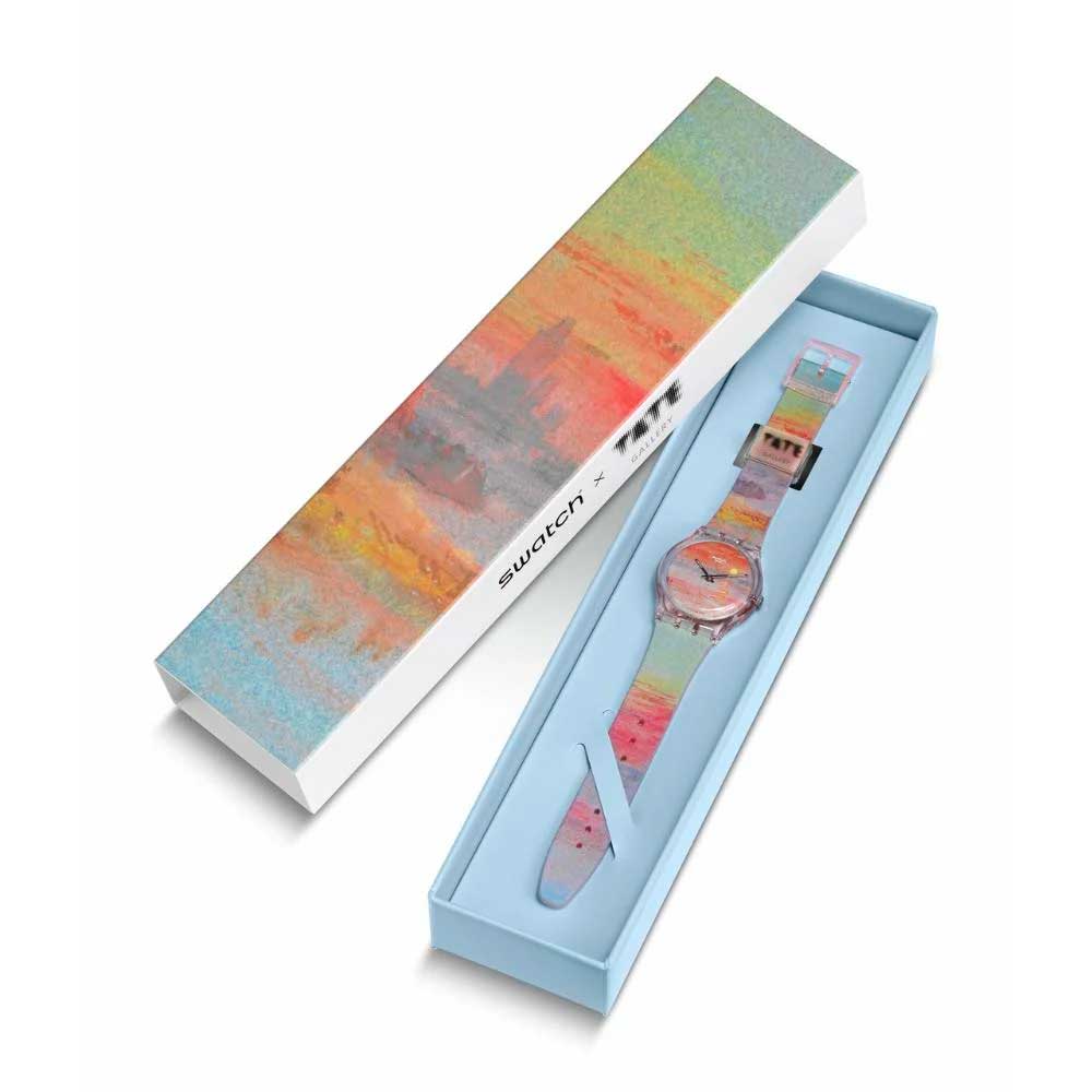 Reloj Swatch x Tate Gallery SO28Z700 TURNER'S SCARLET SUNSET 34mm