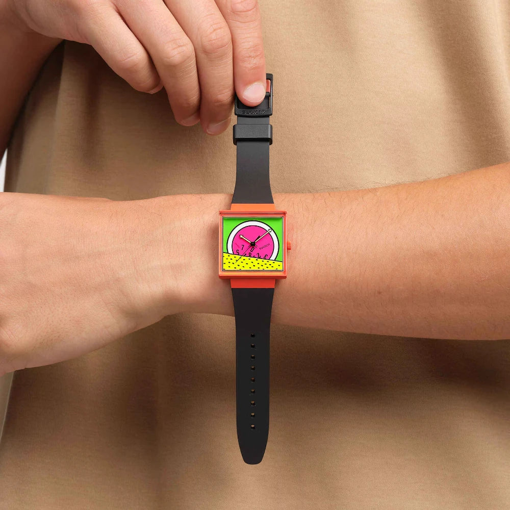 Reloj Swatch Break Time SO34Z101 colab. Keith Haring