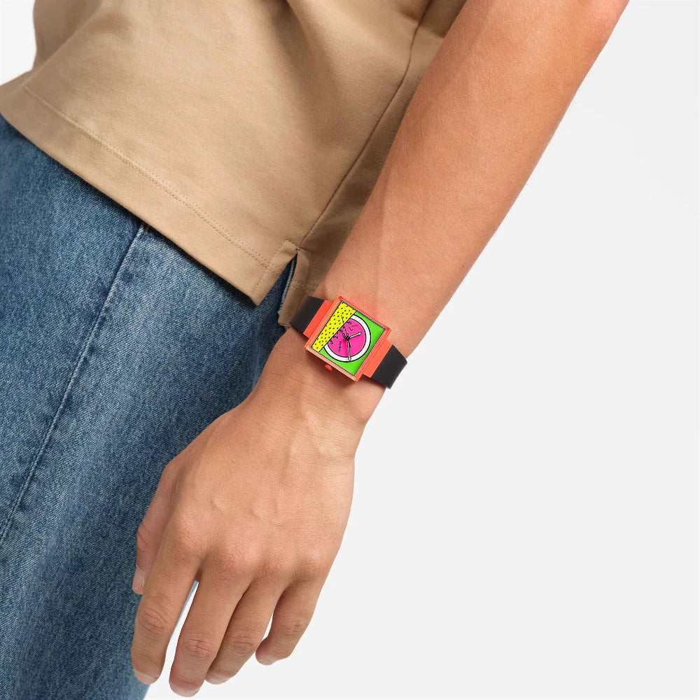 Reloj Swatch Break Time SO34Z101 colab. Keith Haring