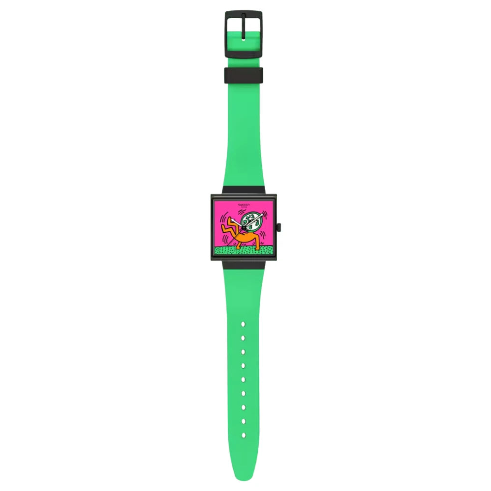 Reloj Swatch BREAKS OFF SO34Z102 colab. Keith Haring