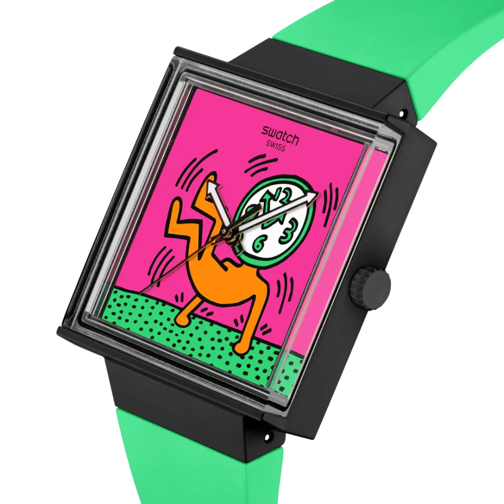 Reloj Swatch BREAKS OFF SO34Z102 colab. Keith Haring