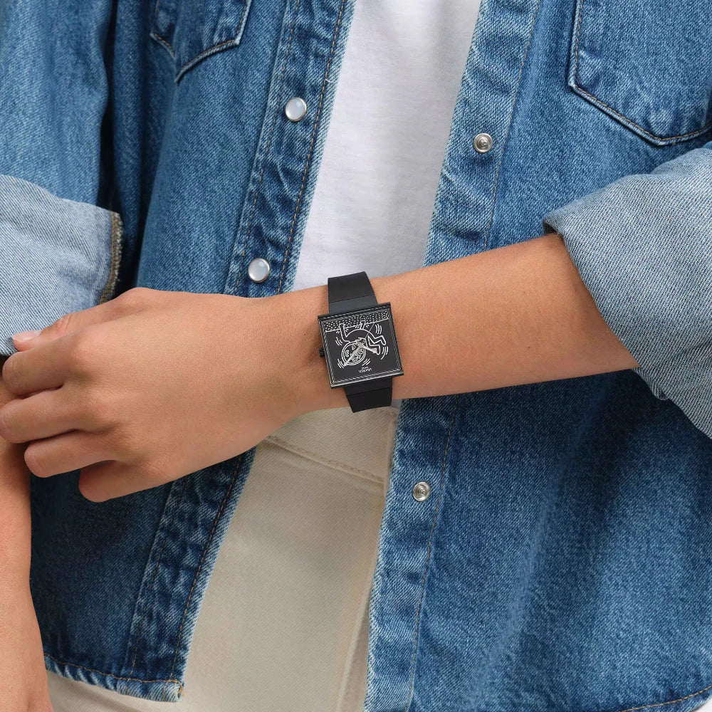 Reloj Swatch Break Loose SO34Z103 colab. Keith Haring