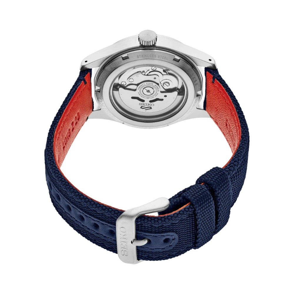 Reloj Seiko 5 Sports Automático SRPH31 Metálico NATO 39.4mm Azul Made In Japan