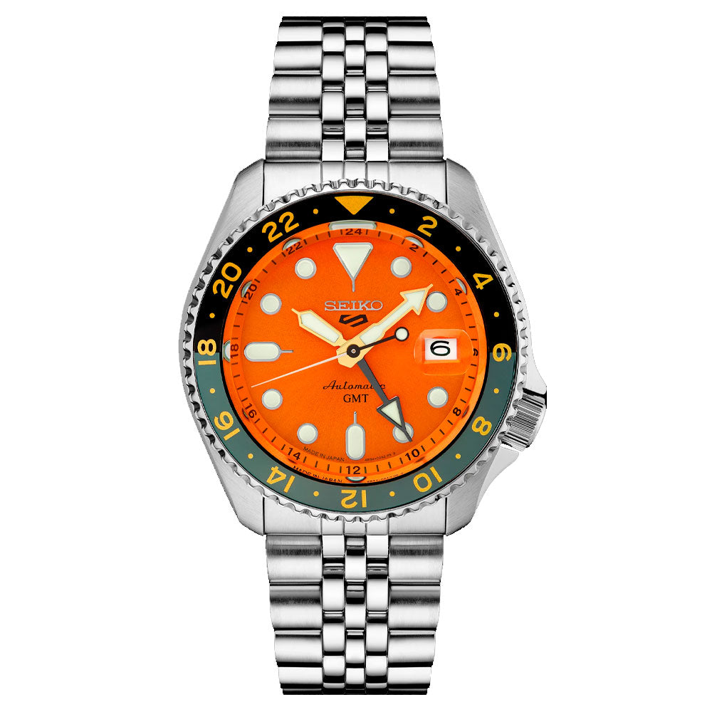 Reloj Seiko 5 GMT Automático SSK005 Metálico Made in Japan 42,5mm