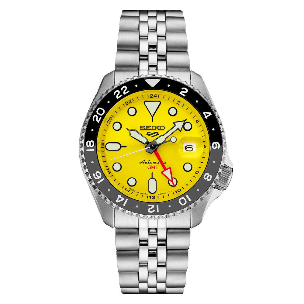 Reloj Seiko 5 GMT Automático SSK017 Metálico Made in Japan 42,5mm