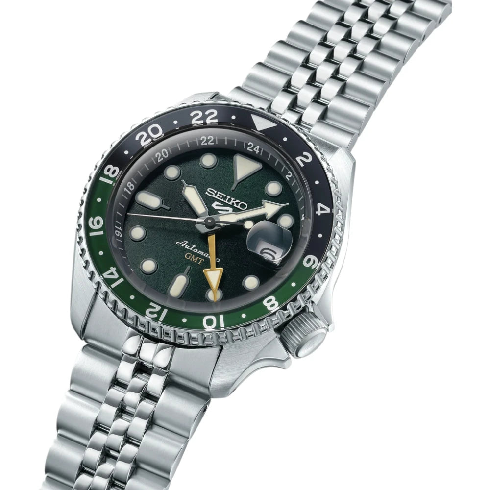 Reloj Seiko 5 GMT Automático SSK035 Metálico Made in Japan 42,5mm